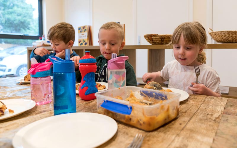 Only the freshest, most nutritious ingredients are used in our freshly-prepared children's meals.