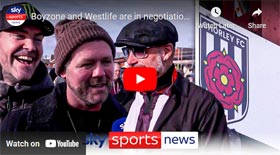 Stars from pop groups Boyzone and Westlife visited Chorley Football Club this week and are exploring the possibility of buying a stake in the club.