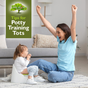 Tips for potty training tots: when to begin, how to encourage toddlers, toileting aids and more.