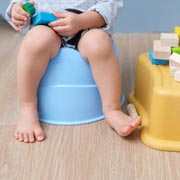 Potty training can start any time from 18 months to the age of 3 but most begin between the ages of 2 and 3.
