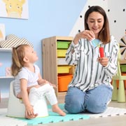 Making sure that potty training times are fun will help.