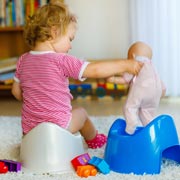 There are lots of ways to encourage children when potty training.