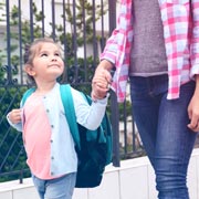 Be on time. Dropping off or picking up late will stress both you and your child out!