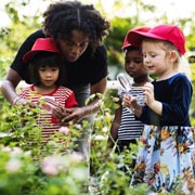 An adult should, of course, always accompany and supervise children outdoors, particularly the youngest.