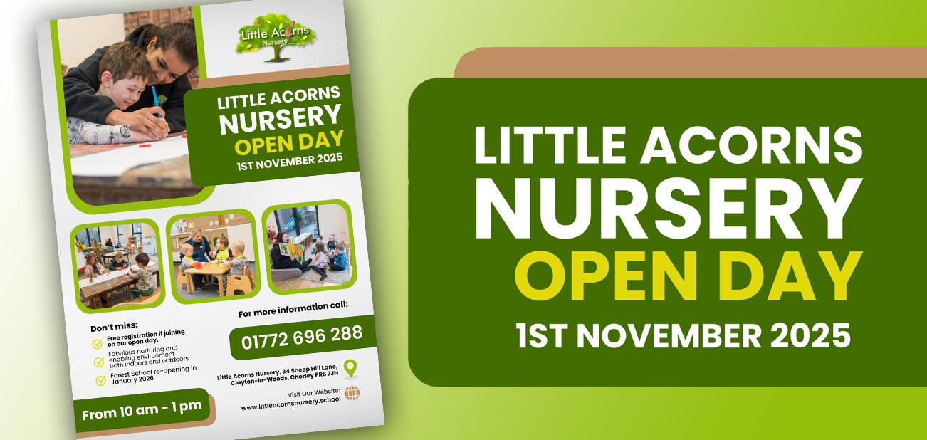 Little Acorns Nursery Open Day: Saturday 1st November 2025