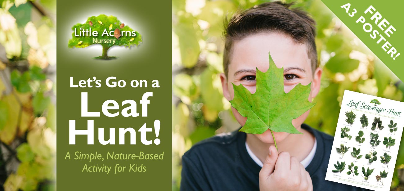 Let’s Go on a Leaf Hunt! A Simple, Nature-Based Activity for Kids — with a Free Poster!
